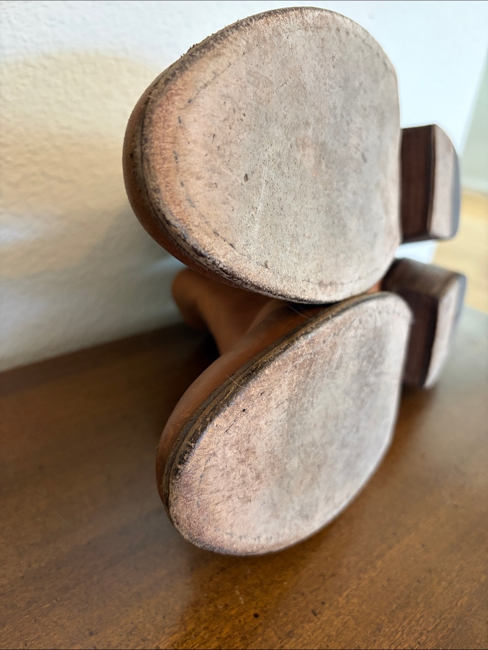 Frye Carson Piping Tan Leather Zip Ankle Booties 11 - Picture 11 of 11